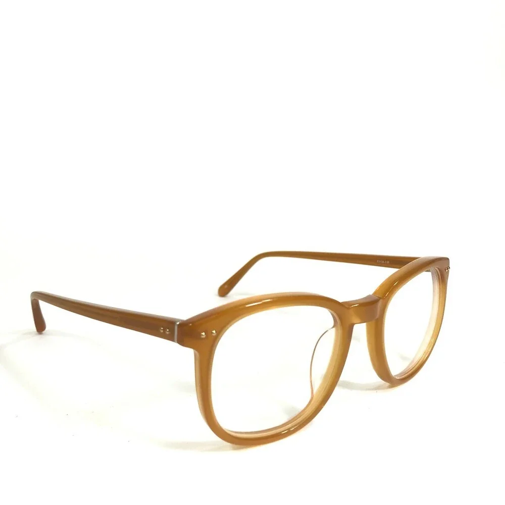 Linda Farrow Luxe Eyeglasses Frames LFL/178/4 Clear Brown Square 47-20-148